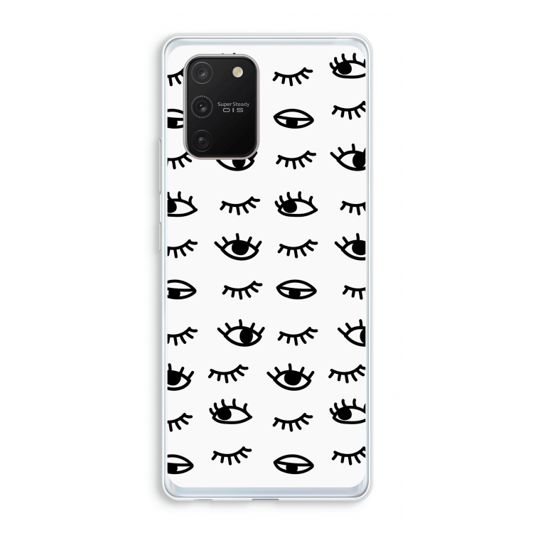 Eye pattern #2: Samsung Galaxy S10 Lite Transparant Hoesje