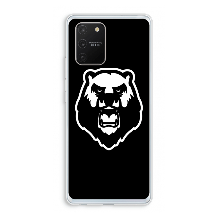 Angry Bear (black): Samsung Galaxy S10 Lite Transparant Hoesje