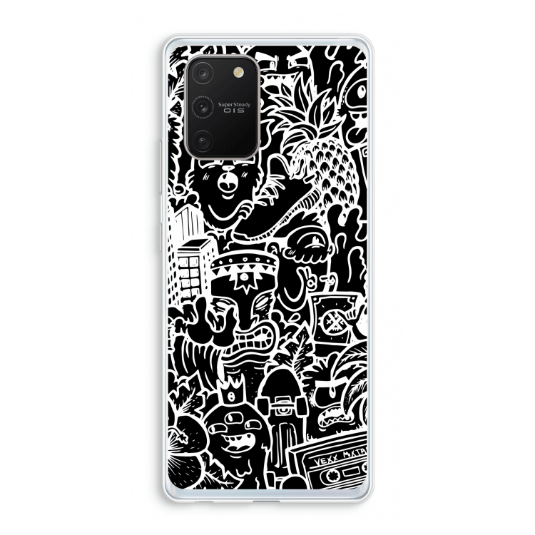 Vexx Black Mixtape: Samsung Galaxy S10 Lite Transparant Hoesje