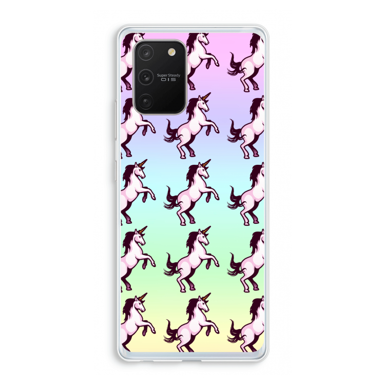 Musketon Unicorn: Samsung Galaxy S10 Lite Transparant Hoesje