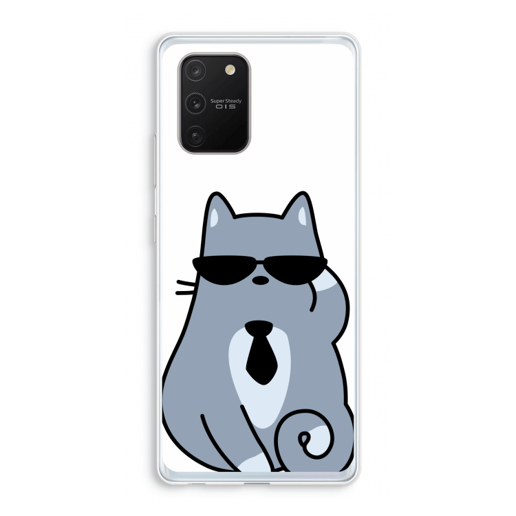 Cool cat: Samsung Galaxy S10 Lite Transparant Hoesje