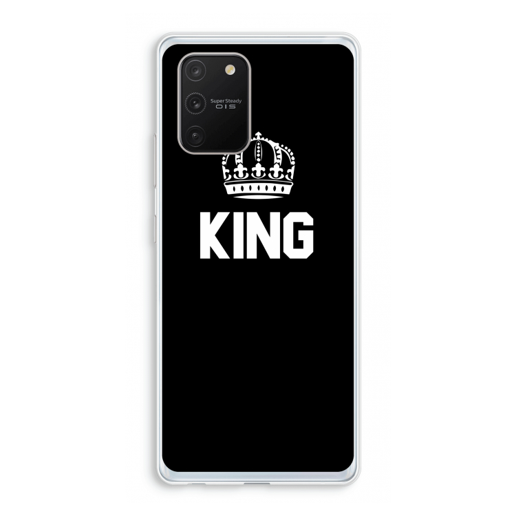 King zwart: Samsung Galaxy S10 Lite Transparant Hoesje
