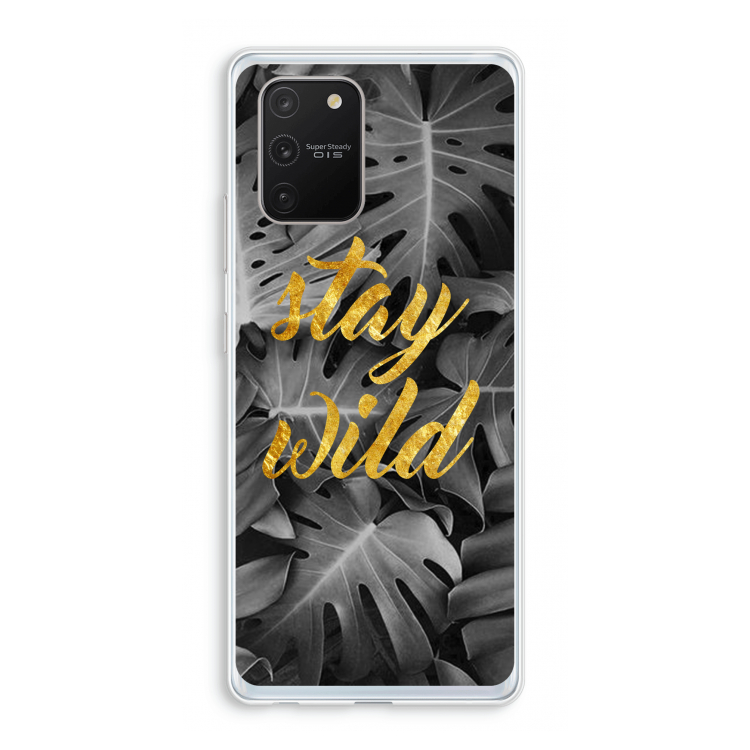 Stay wild: Samsung Galaxy S10 Lite Transparant Hoesje