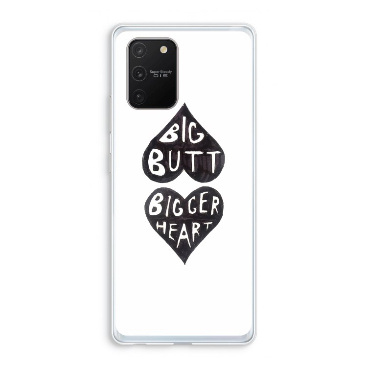 Big butt bigger heart: Samsung Galaxy S10 Lite Transparant Hoesje