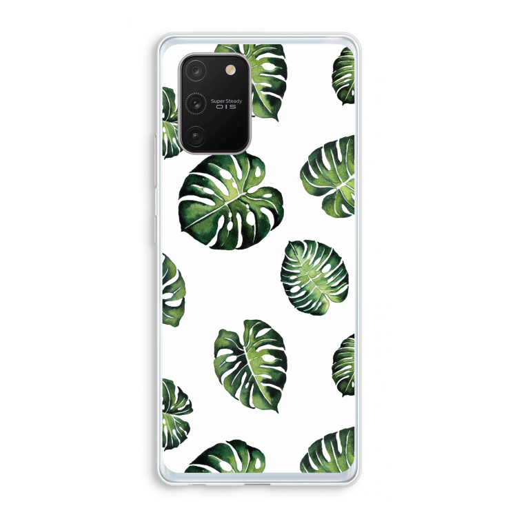 Tropische bladeren: Samsung Galaxy S10 Lite Transparant Hoesje