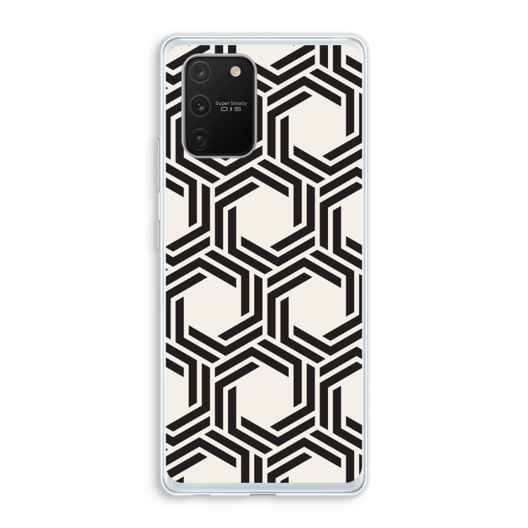 Geometrisch patroon: Samsung Galaxy S10 Lite Transparant Hoesje