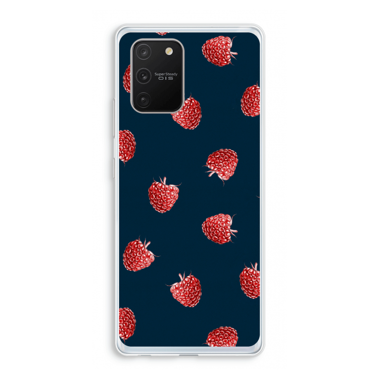 Framboosjes: Samsung Galaxy S10 Lite Transparant Hoesje