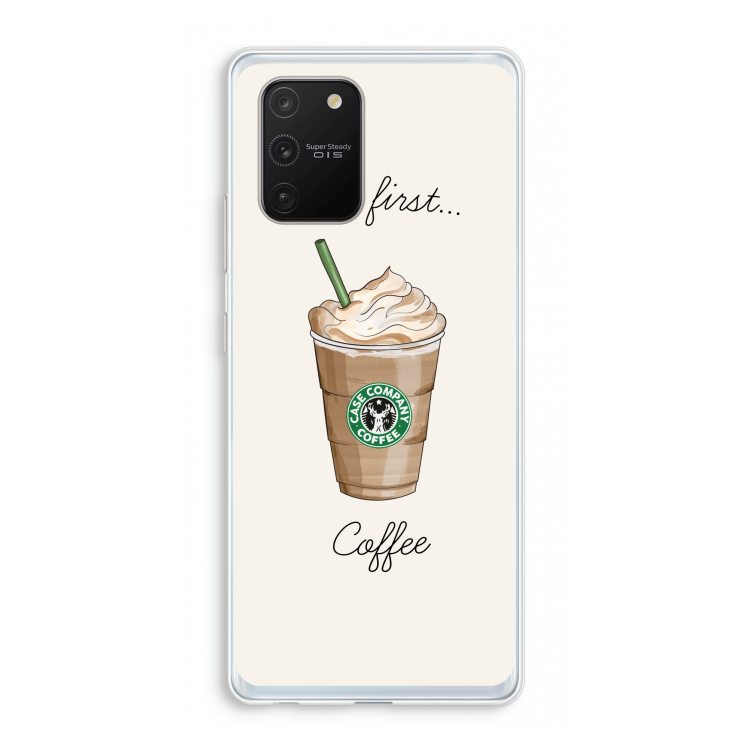 But first coffee: Samsung Galaxy S10 Lite Transparant Hoesje