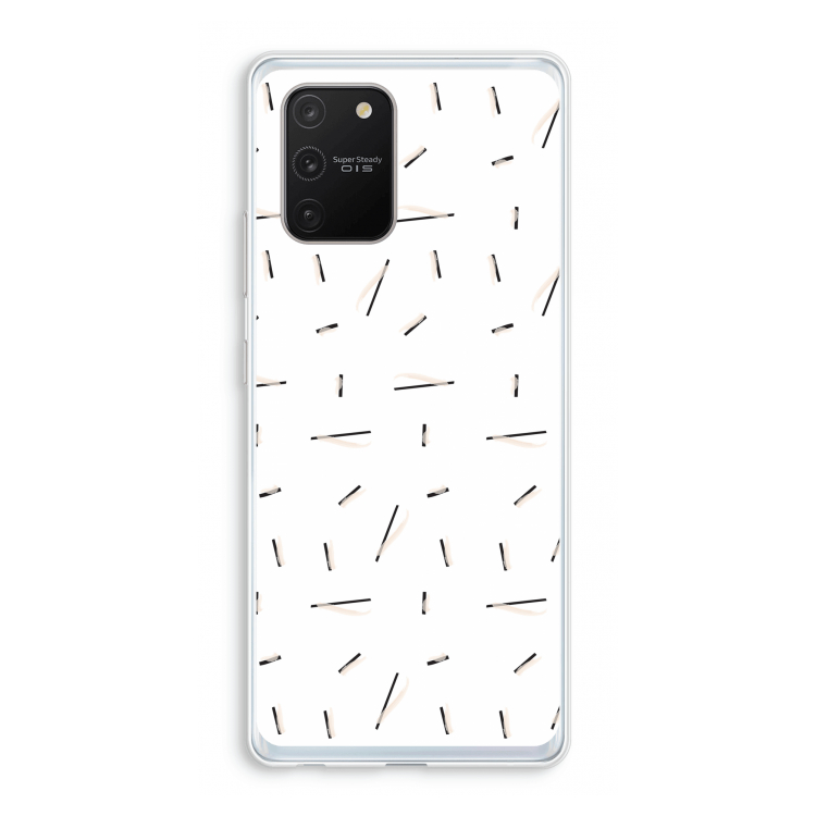 Hipster stripes: Samsung Galaxy S10 Lite Transparant Hoesje