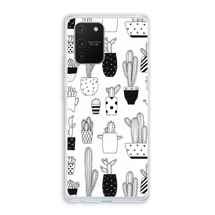 Cactusmotief: Samsung Galaxy S10 Lite Transparant Hoesje