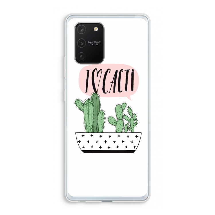 I love cacti: Samsung Galaxy S10 Lite Transparant Hoesje