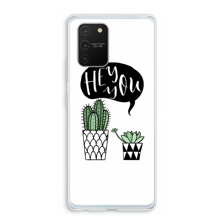 Hey you cactus: Samsung Galaxy S10 Lite Transparant Hoesje