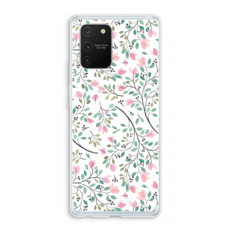 Sierlijke bloemen: Samsung Galaxy S10 Lite Transparant Hoesje