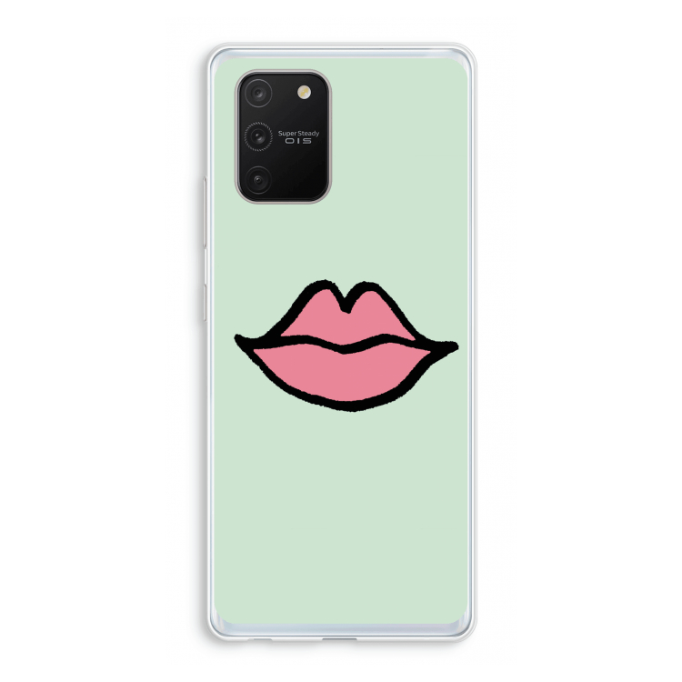 Kusje: Samsung Galaxy S10 Lite Transparant Hoesje