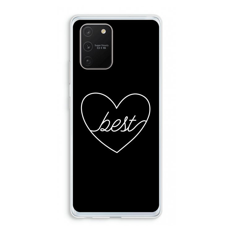 Best heart black: Samsung Galaxy S10 Lite Transparant Hoesje