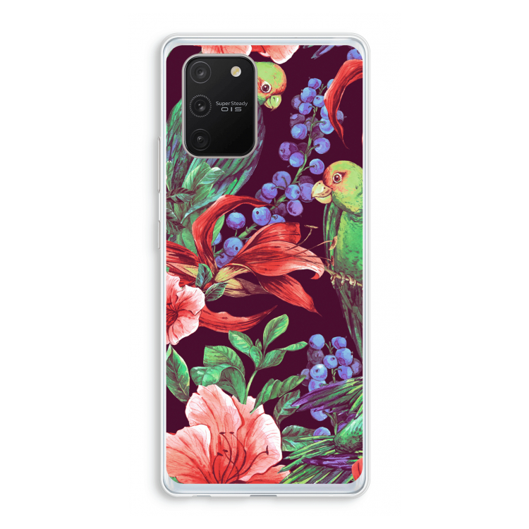 Papegaaien: Samsung Galaxy S10 Lite Transparant Hoesje