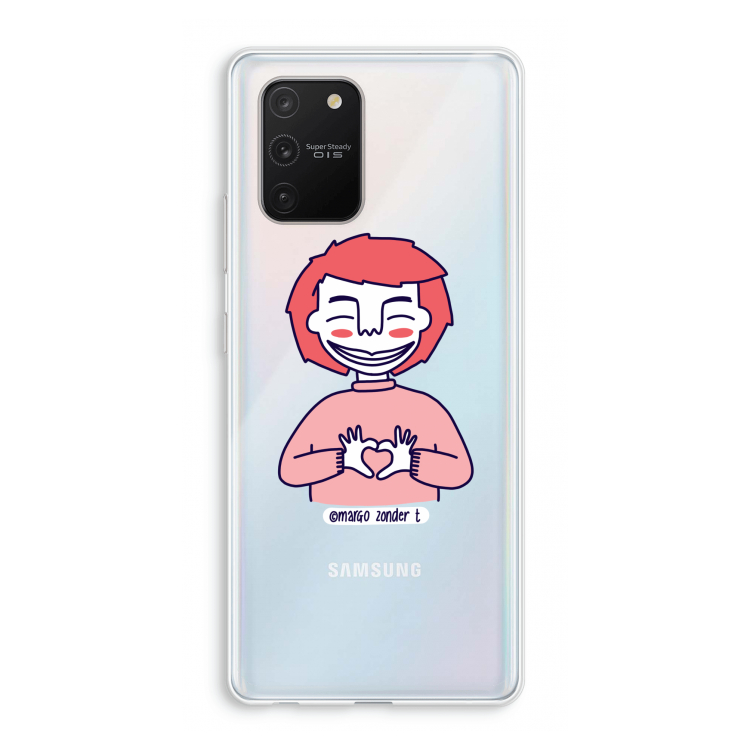 Hartje: Samsung Galaxy S10 Lite Transparant Hoesje