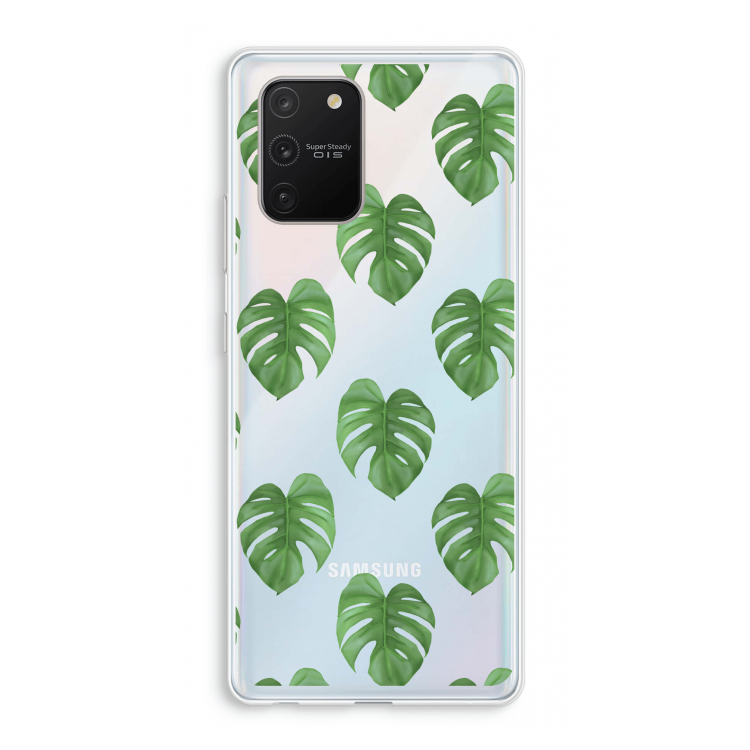 Monstera leaves: Samsung Galaxy S10 Lite Transparant Hoesje