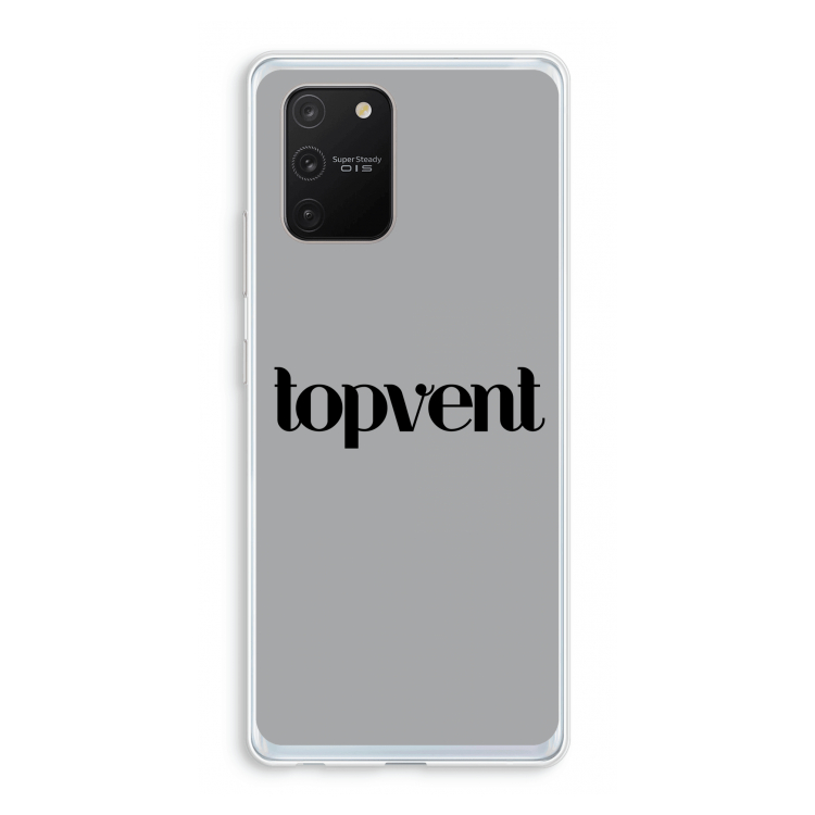 Topvent Grijs Zwart: Samsung Galaxy S10 Lite Transparant Hoesje