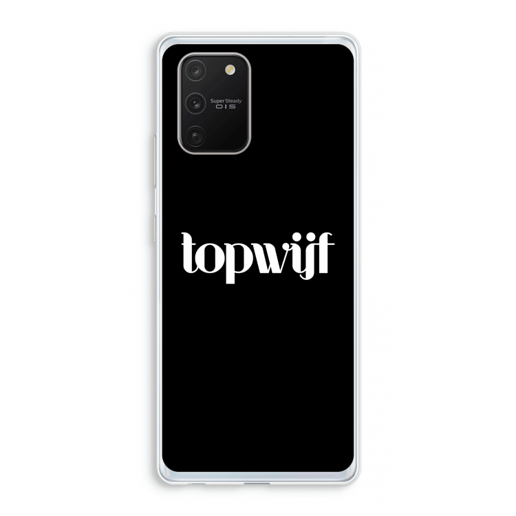 Topwijf Zwart: Samsung Galaxy S10 Lite Transparant Hoesje