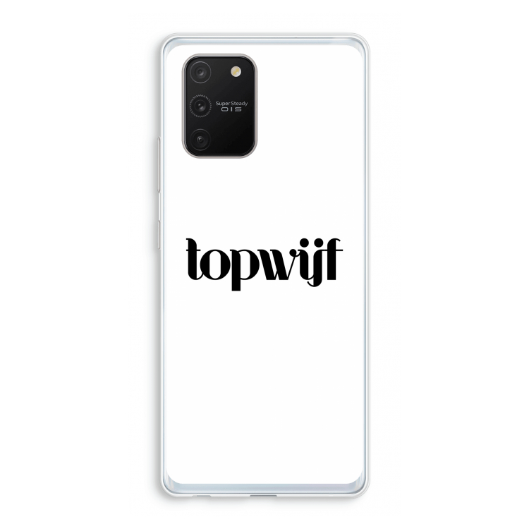 Topwijf Wit: Samsung Galaxy S10 Lite Transparant Hoesje