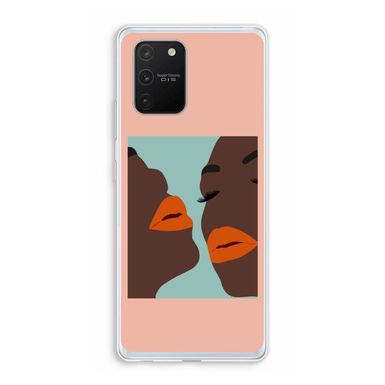 Orange lips: Samsung Galaxy S10 Lite Transparant Hoesje