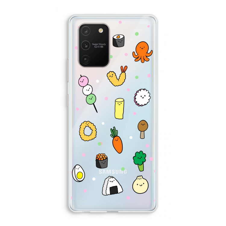 Happy bento friends: Samsung Galaxy S10 Lite Transparant Hoesje