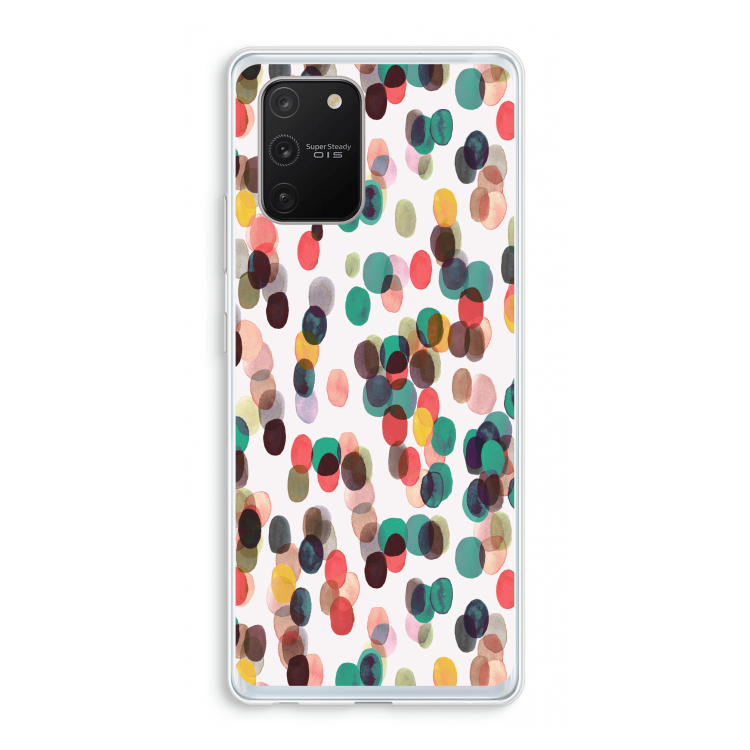Tropical Dots: Samsung Galaxy S10 Lite Transparant Hoesje
