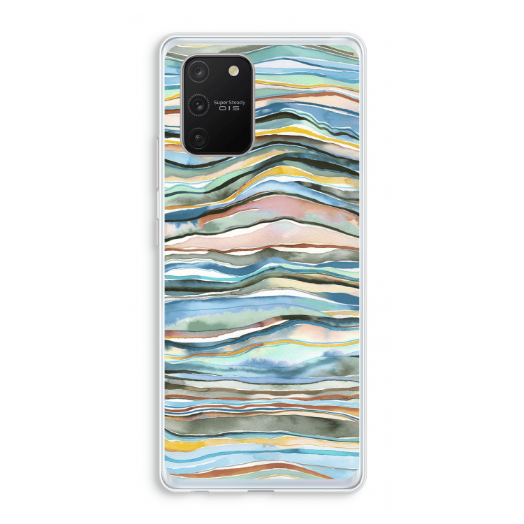 Watercolor Agate: Samsung Galaxy S10 Lite Transparant Hoesje