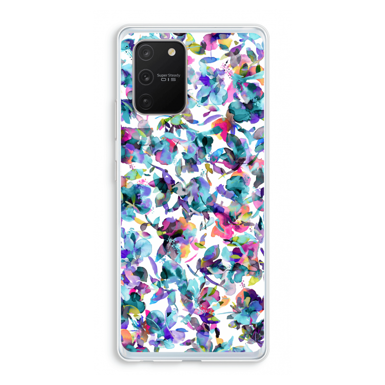 Hibiscus Flowers: Samsung Galaxy S10 Lite Transparant Hoesje