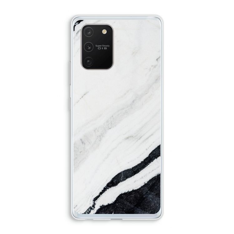 Elegante marmer: Samsung Galaxy S10 Lite Transparant Hoesje