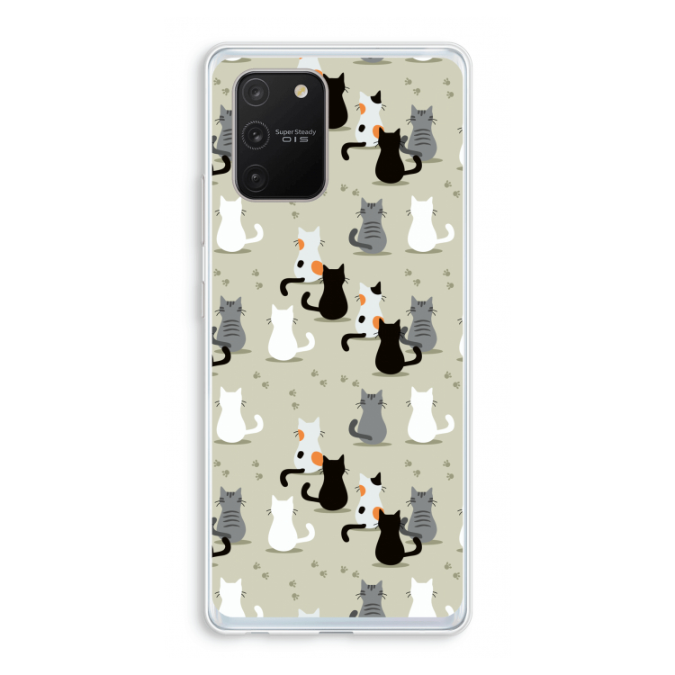 Katten: Samsung Galaxy S10 Lite Transparant Hoesje