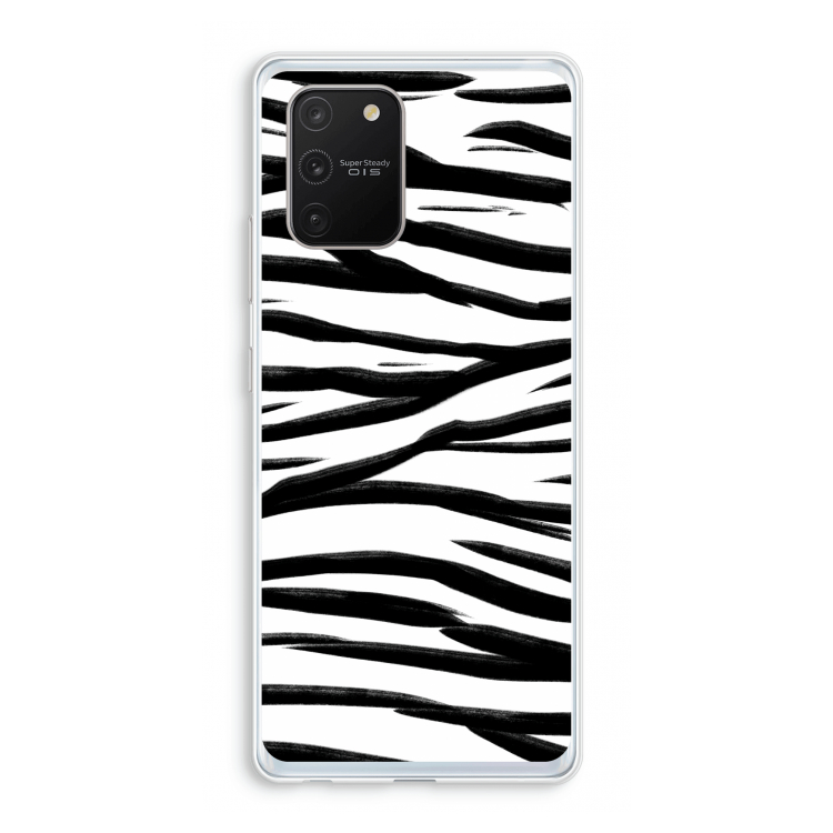 Zebra pattern: Samsung Galaxy S10 Lite Transparant Hoesje