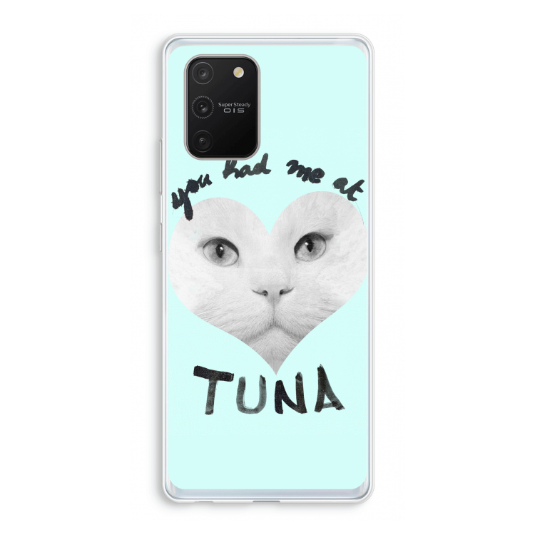 You had me at tuna: Samsung Galaxy S10 Lite Transparant Hoesje