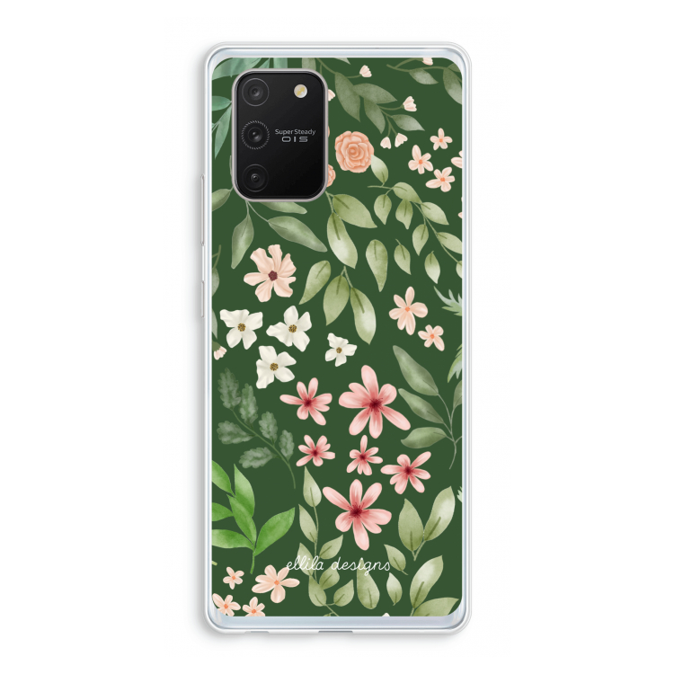 Botanical green sweet flower heaven: Samsung Galaxy S10 Lite Transparant Hoesje