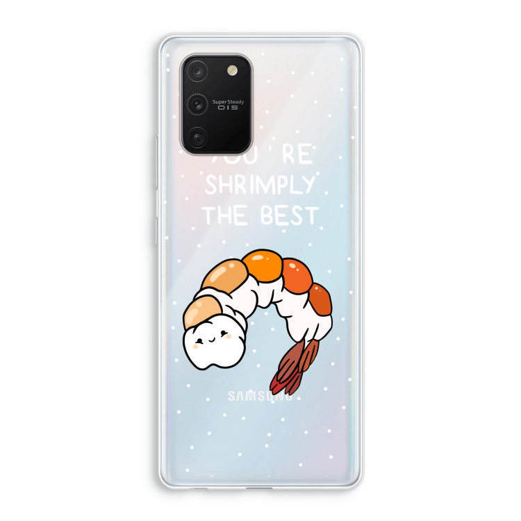 You're Shrimply The Best: Samsung Galaxy S10 Lite Transparant Hoesje