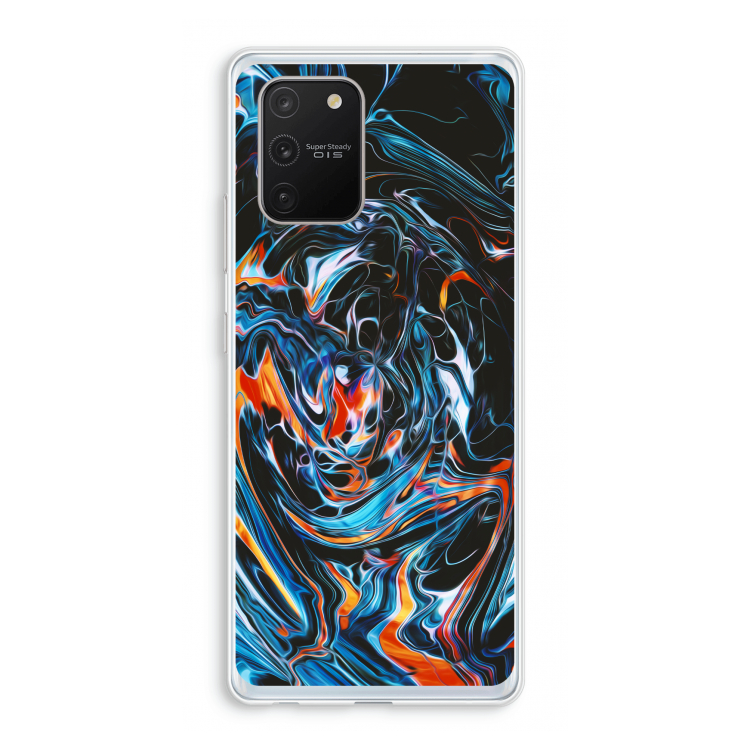 Black Unicorn: Samsung Galaxy S10 Lite Transparant Hoesje