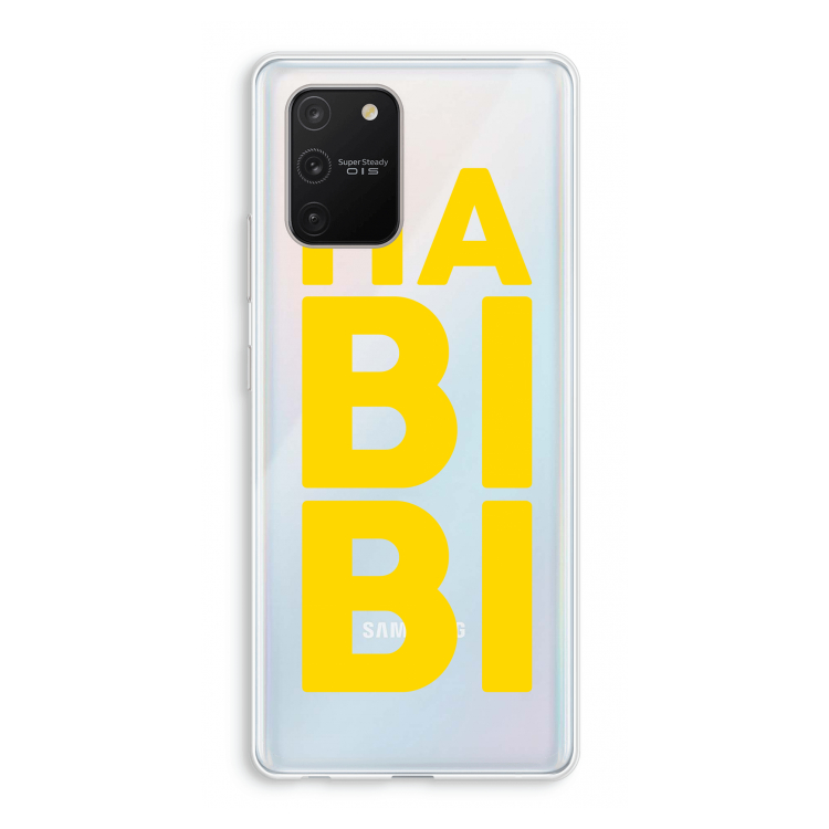 Habibi Blue: Samsung Galaxy S10 Lite Transparant Hoesje