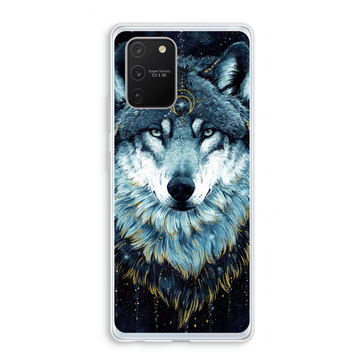 Darkness Wolf: Samsung Galaxy S10 Lite Transparant Hoesje