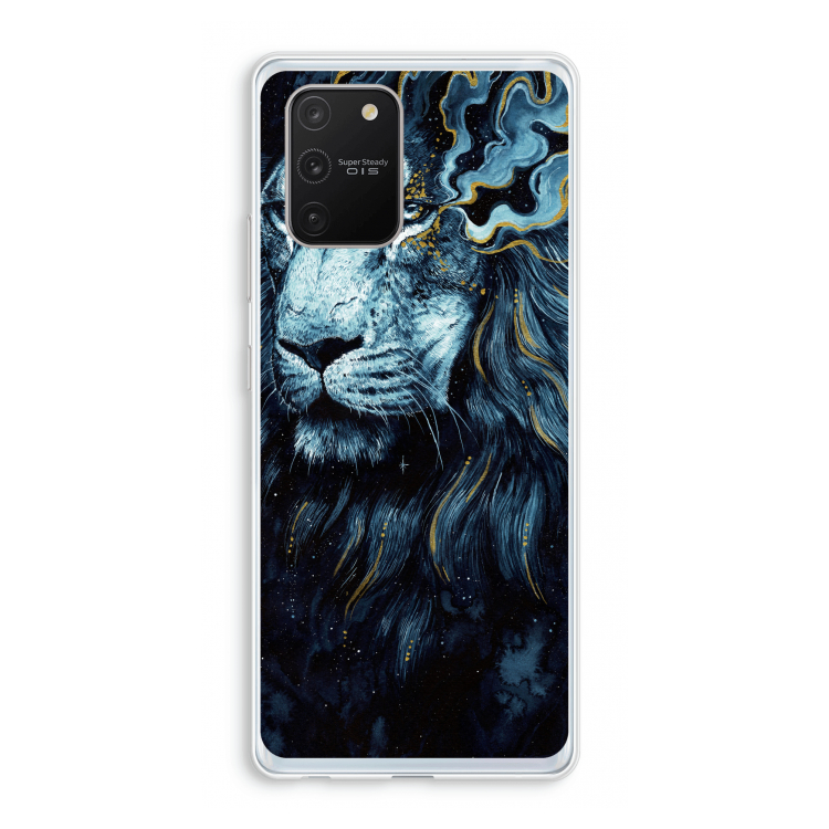 Darkness Lion: Samsung Galaxy S10 Lite Transparant Hoesje