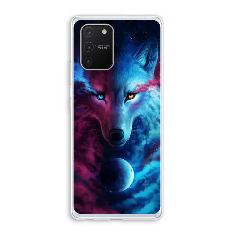 Where Light And Dark Meet: Samsung Galaxy S10 Lite Transparant Hoesje