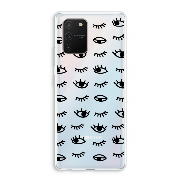 Eye pattern #2: Samsung Galaxy S10 Lite Transparant Hoesje