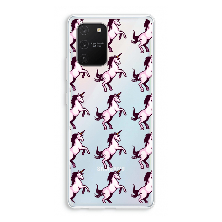 Musketon Unicorn: Samsung Galaxy S10 Lite Transparant Hoesje