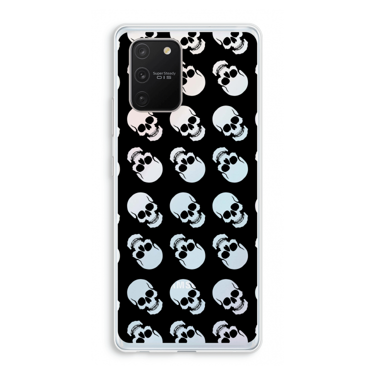 Musketon Skulls: Samsung Galaxy S10 Lite Transparant Hoesje