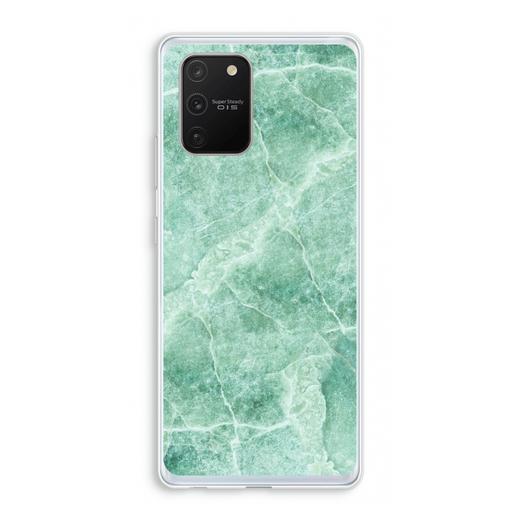 Groen marmer: Samsung Galaxy S10 Lite Transparant Hoesje