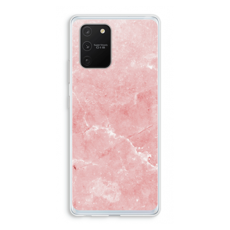 Roze marmer: Samsung Galaxy S10 Lite Transparant Hoesje