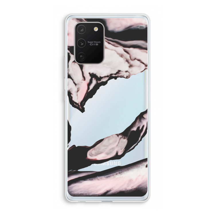 Roze stroom: Samsung Galaxy S10 Lite Transparant Hoesje