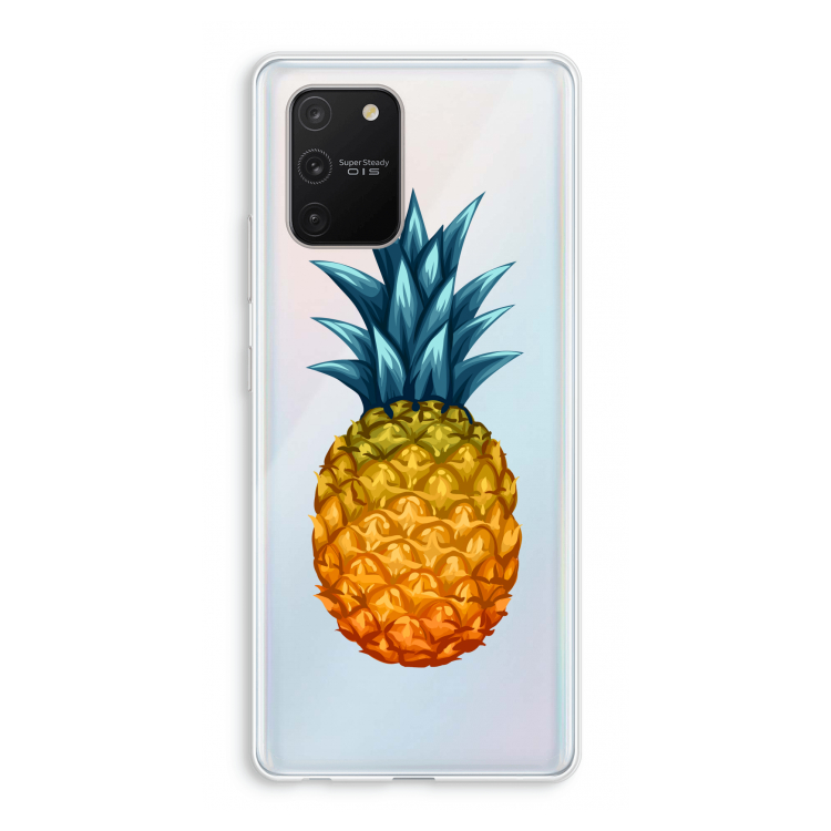 Grote ananas: Samsung Galaxy S10 Lite Transparant Hoesje