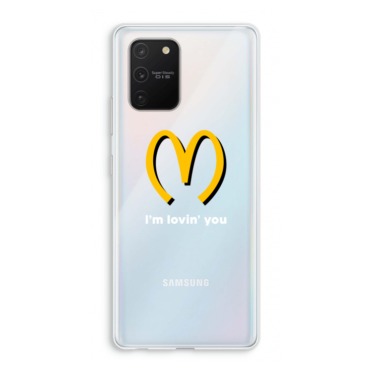 I'm lovin' you: Samsung Galaxy S10 Lite Transparant Hoesje