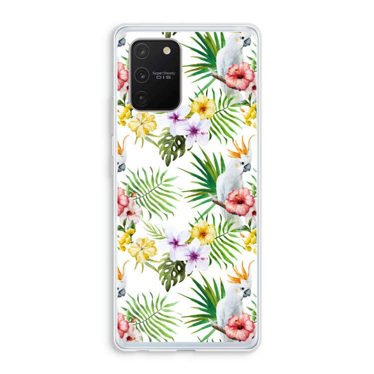 Gele kuif: Samsung Galaxy S10 Lite Transparant Hoesje